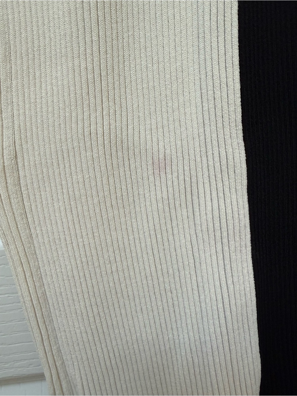 STAUD Shoko Colorblock Two-Tone Black and White Ribbed Button-Front Midi Dress - Picture 7 of 7